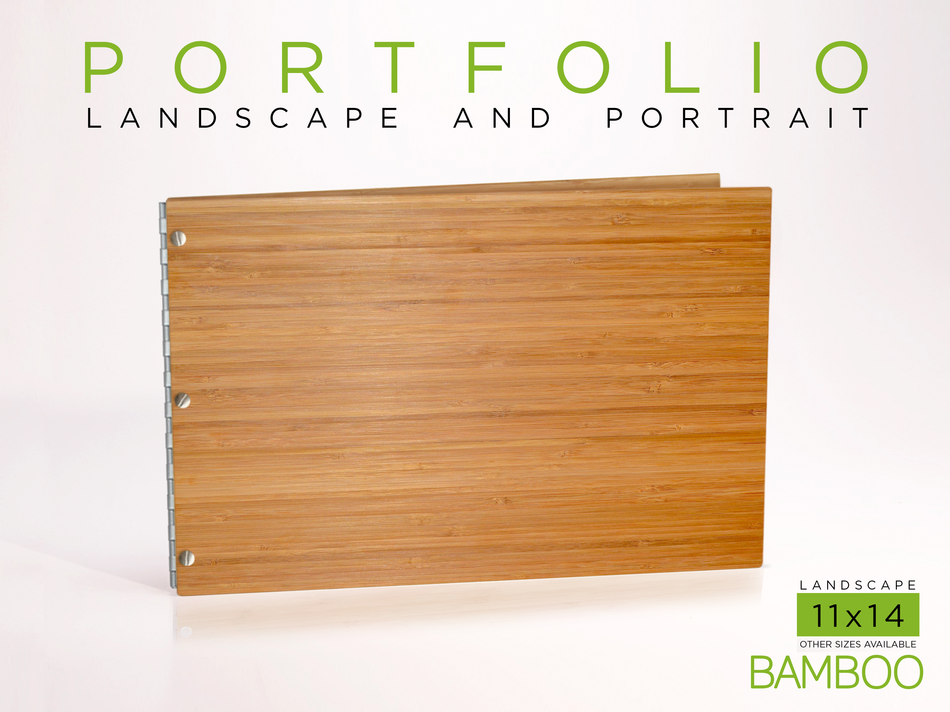 Portfolio Book Case Bamboo Amber 11x17 Landscape Portfolio -  Canada